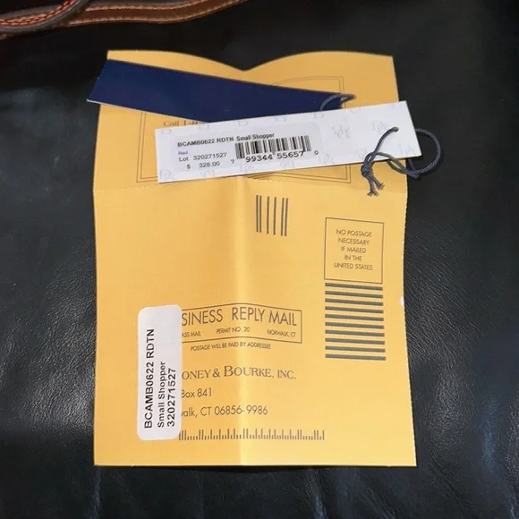 🔥🔥🔥Dooney & Bourke Red Leather Small Shopped Bag Satchel Crossbody Bag - Picture 13 of 14